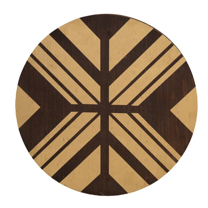 Totalee Gift - Wholesale Wall Accent - SALE Wood Natural Geometric Design Wood Circle Decor