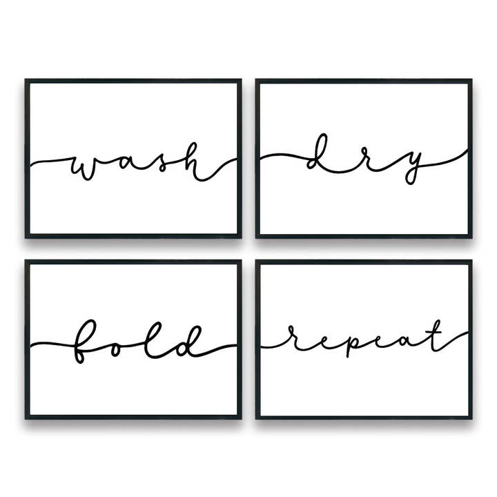 Laundry Room 5X7 - Art Print for wholesale by 9th Letter Press