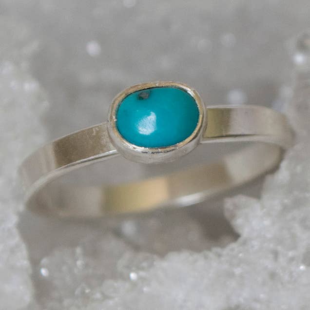 Turquoise Stacking Ring for wholesale by Indigo Moon Jewels