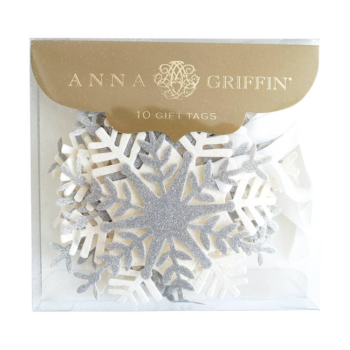 Glitter 3D Snowflake GiftTag for wholesale by Anna Griffin Inc