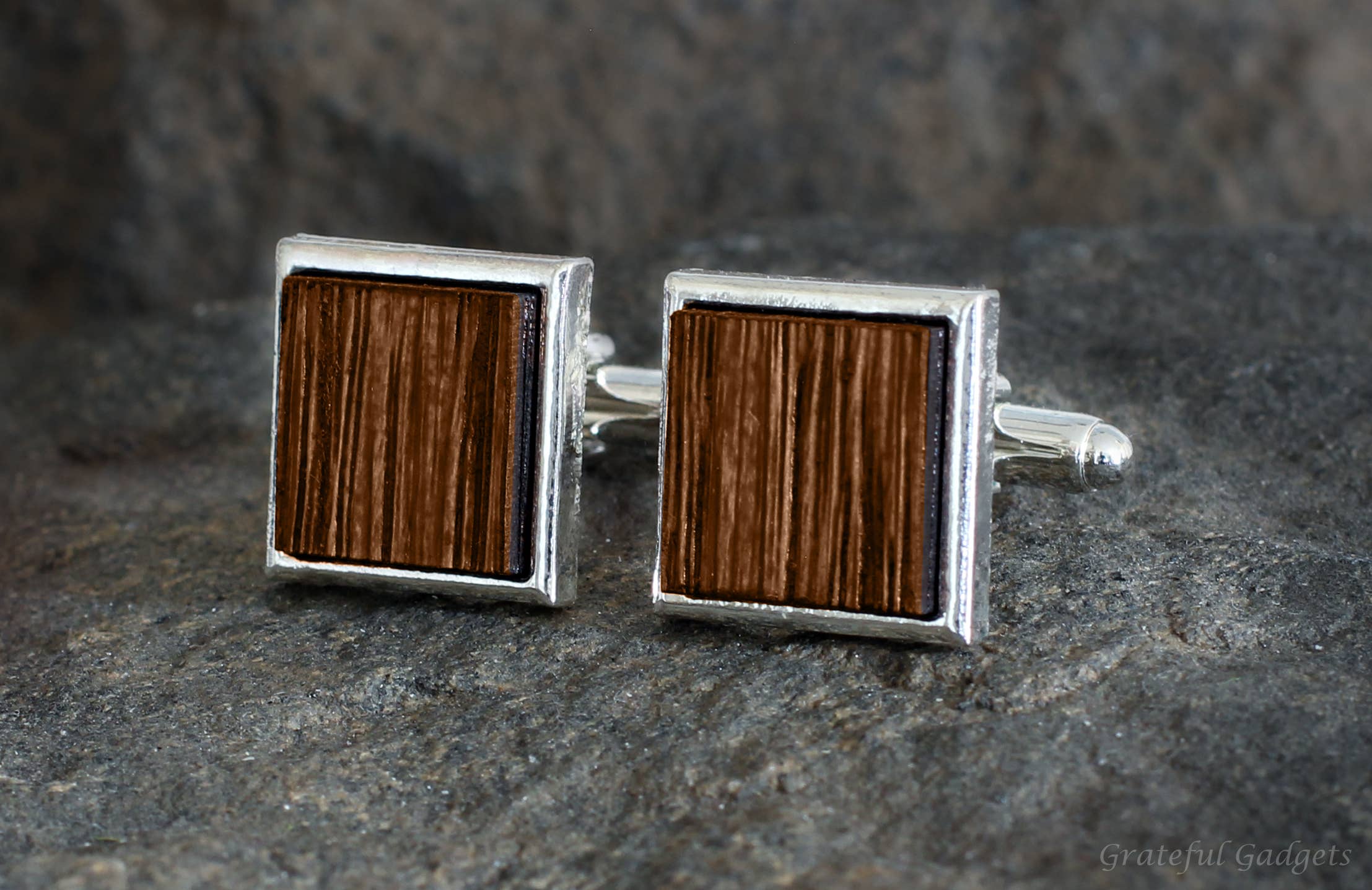 Groomsman Gifts Popcorn Wood Cufflinks Gift For Him Wedding Gifts and Personalized