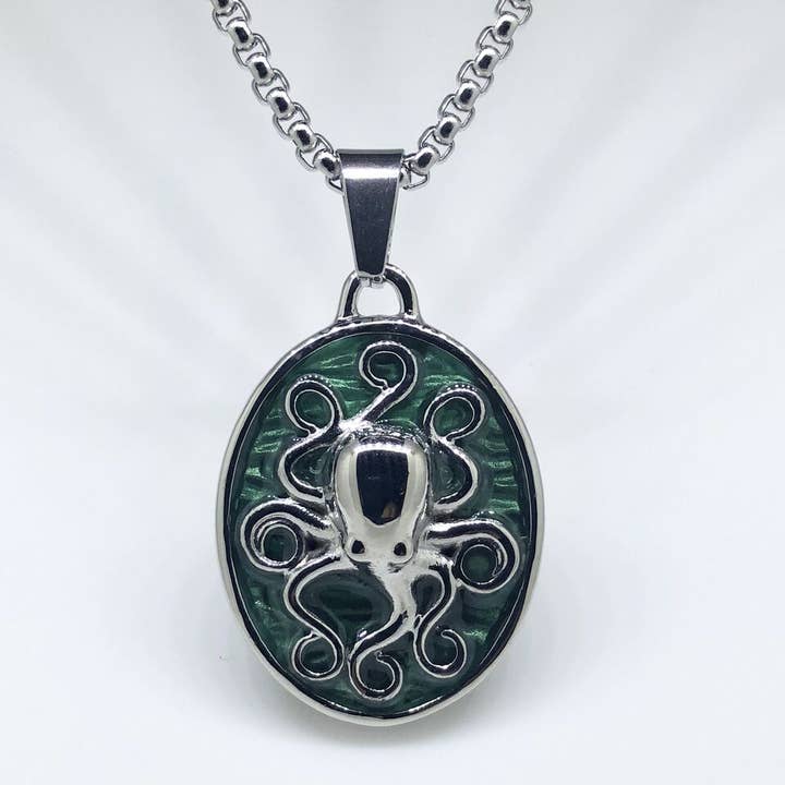 Stainless Steel Octopus Pendant for wholesale by Mystic Blue Jewels