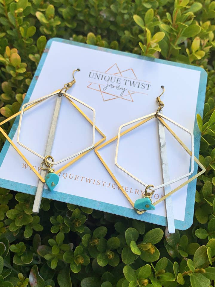 Boucles d'oreilles Nefertiti pour la vente par Unique Twist Jewelry