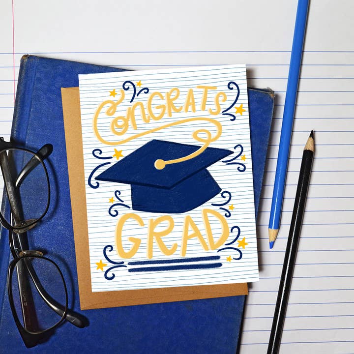 Pen & Paint - Wholesale Graduation Card - Congrats Grad, Graduation Card, High School, College1