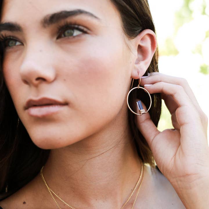 Saressa Designs - Wholesale Hoop Earrings - Sunrise Hoops - Fluorite2