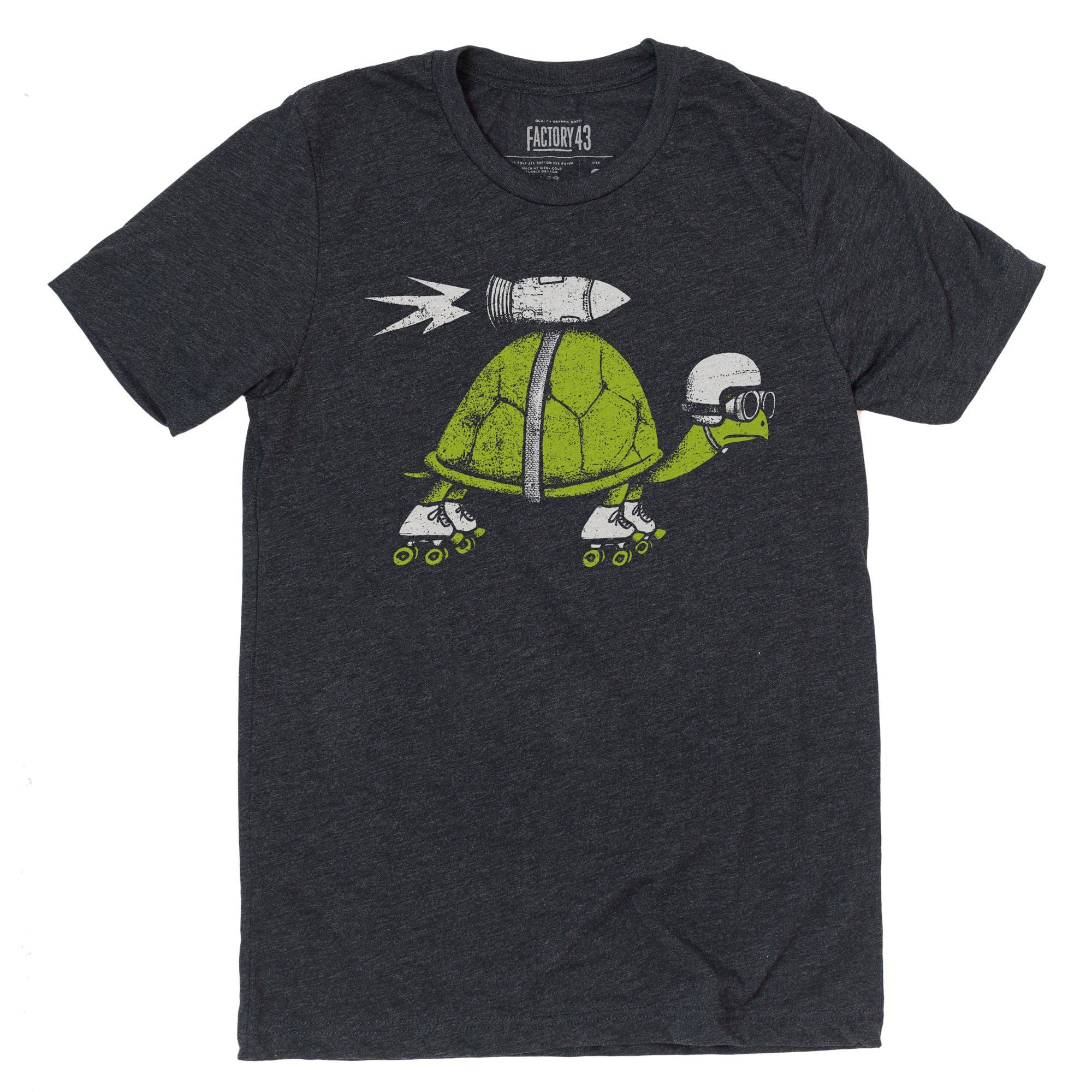 Factory 43 - Wholesale Screen Printed T-Shirt - Unisex - Rocket Turtle Unisex Shirt