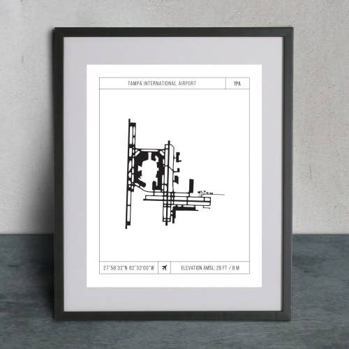 Runway Prints - Wholesale Art Print - Tampa International Airport - TPA 11X140