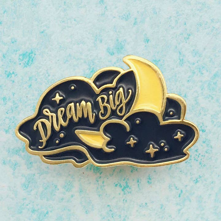 Dream Big Enamel Pin for wholesale by Hearts to the Moon