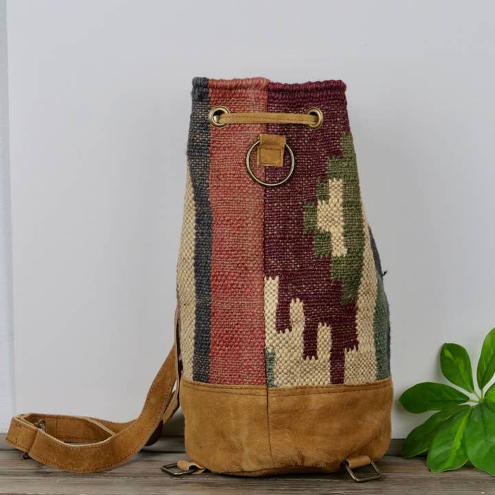 Baizaar - Wholesale Backpack – Women's - Jute Bucket Bag / Backpack Combo1