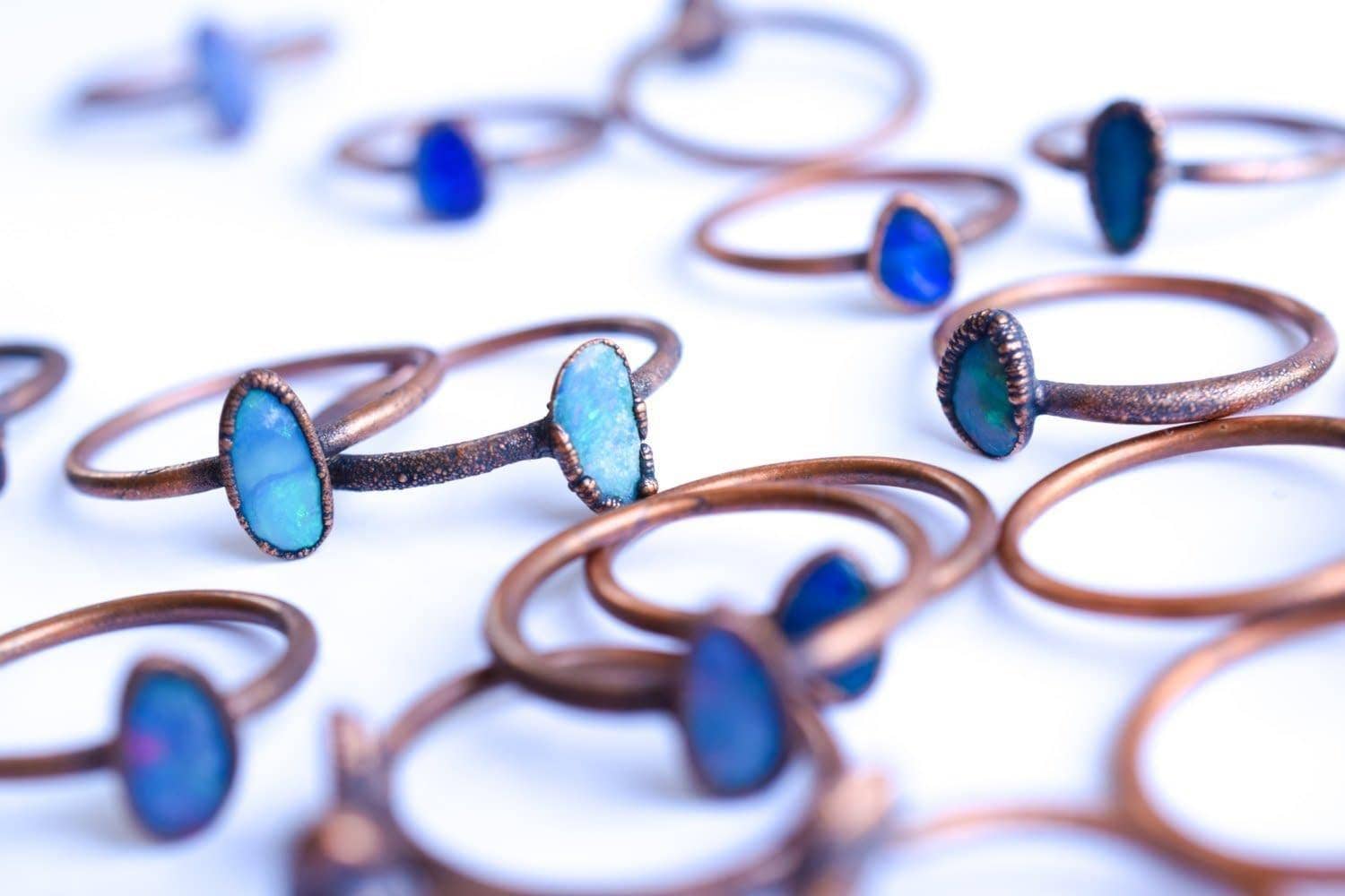 HAWKHOUSE - Wholesale Single Stone/Solitaire Ring - Fiery Opal Ring1