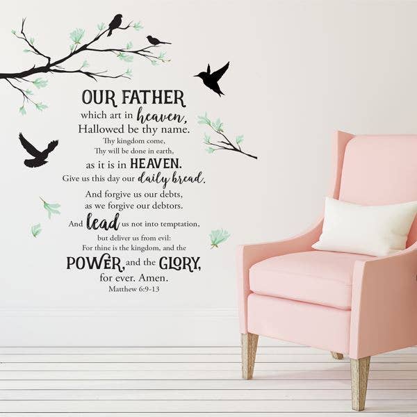 Lords Prayer Wall Art Decal for wholesale by African American Expressions
