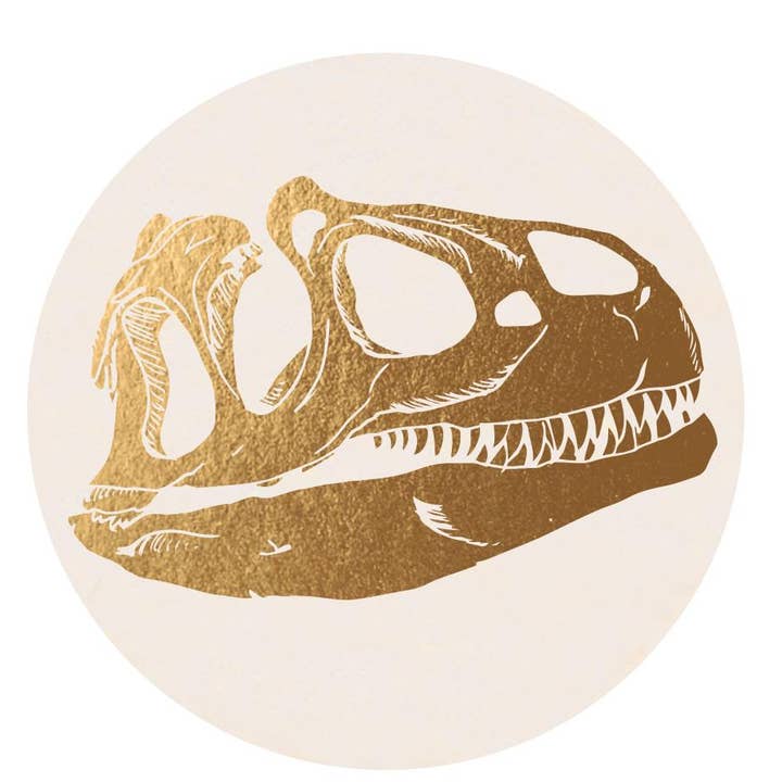 Golden T-Rex Untersetzer für den Großhandel von Reyn Paper Co