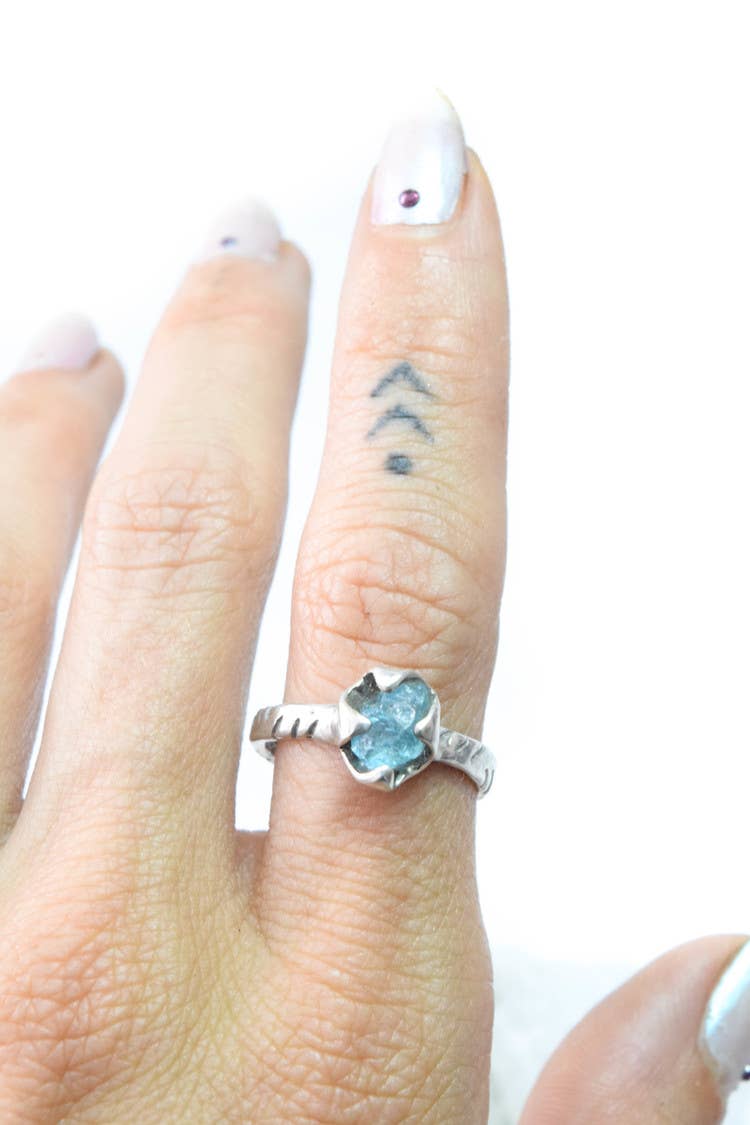 Flight of Fancy - Wholesale Single Stone/Solitaire Ring - Ariel Ring (Silver/Vermeil)1