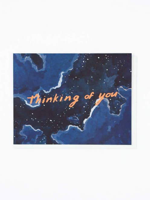 Thinking of You Night Sky Card for wholesale by Small Adventure