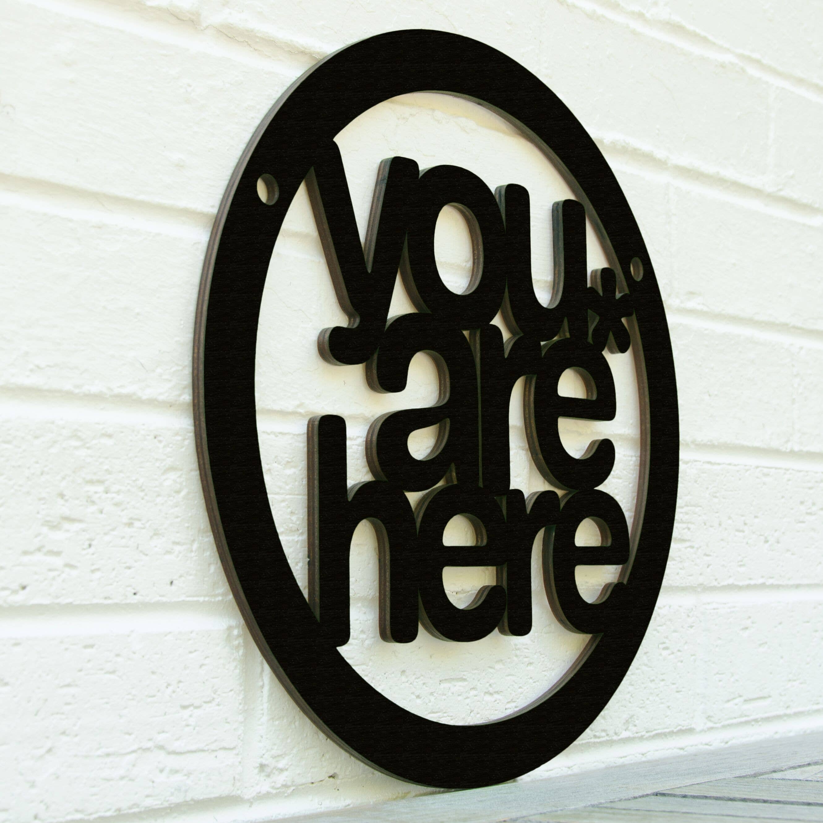 Spunky Fluff - Wholesale Wall Sign - You Are Here, Self Awareness Connection Wall Sign15