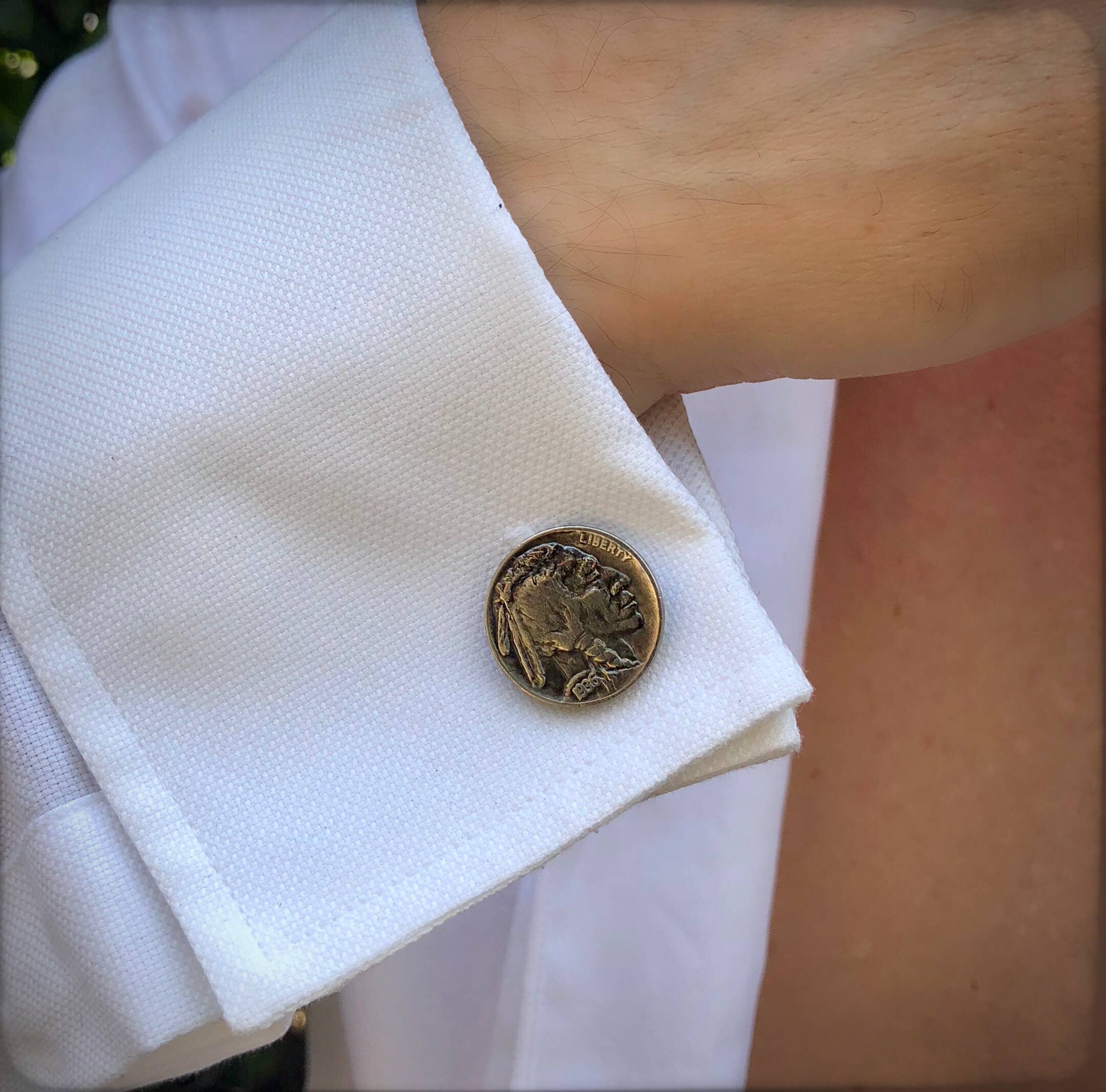 ASTALI – wholesale Cufflinks – Buffalo Nickel Cuff Links, Indian Head Nickel Coin Cufflinks8