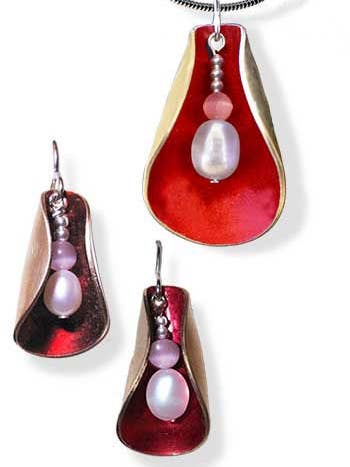 Blüte Set - Rot für den Großhandel von LeDanse Limited Edition Jewelry