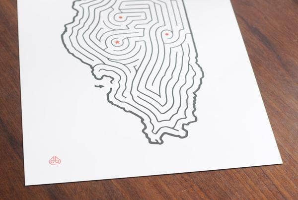 Imaginary Animal - Wholesale Art Print - 12'' x 16” State Maze Prints0