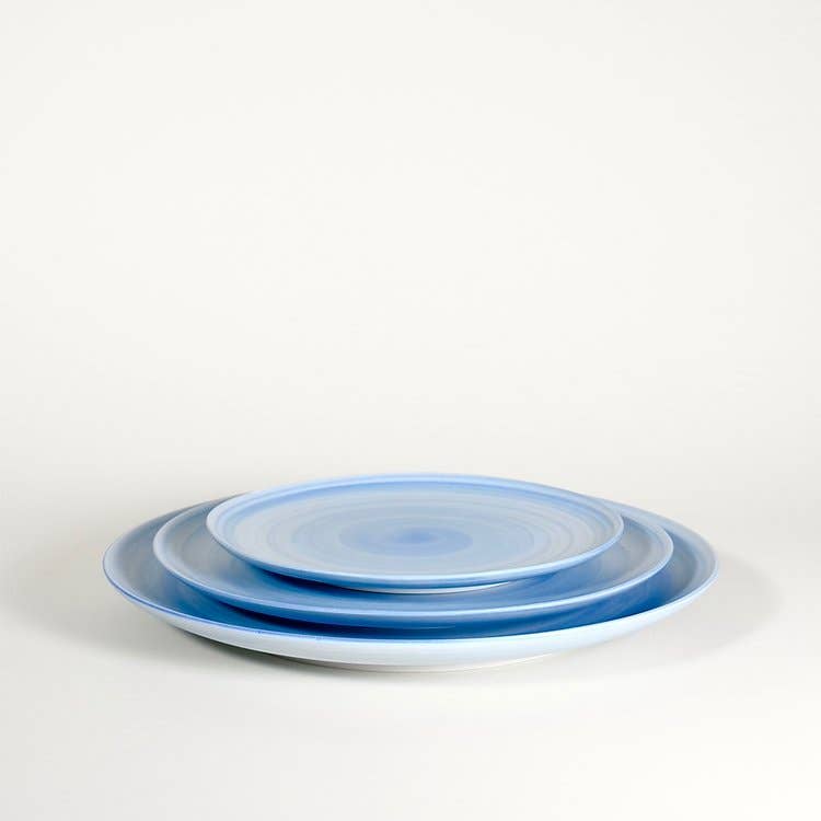 Hermit Plates, Semi-Matte Porcelain - Cornflower for wholesale on Faire2