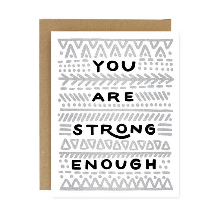 Strong Enough Card for wholesale by Worthwhile Paper