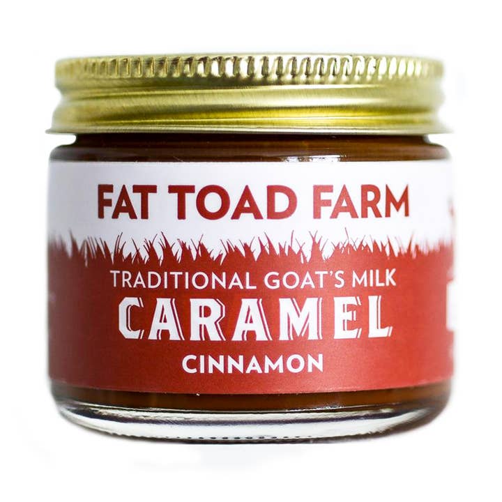 2oz Cinnamon Goat's Milk Caramel for wholesale by Fat Toad Farm