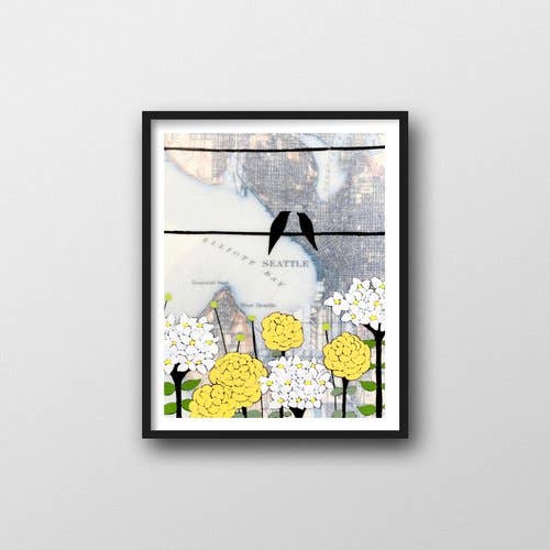 Stampa artistica di Pretty Seattle. per la vendita all'ingrosso da parte di Rachel Austin
