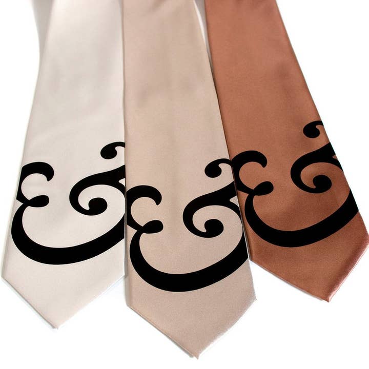 Cyberoptix Tie Lab - Wholesale Necktie - Men's - Ampersand Necktie. Caslon Font Tie