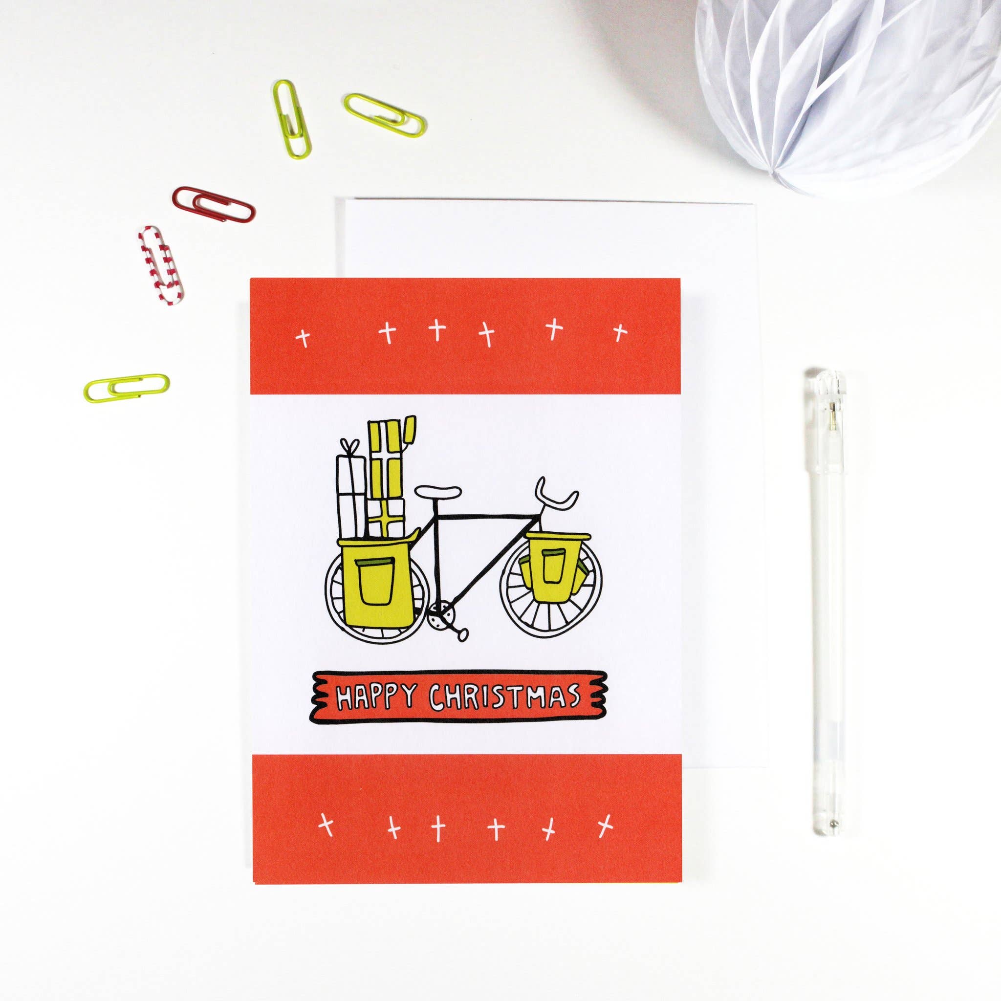 REMOVED BRAND - Wholesale Christmas Card - Bike Christmas Card0