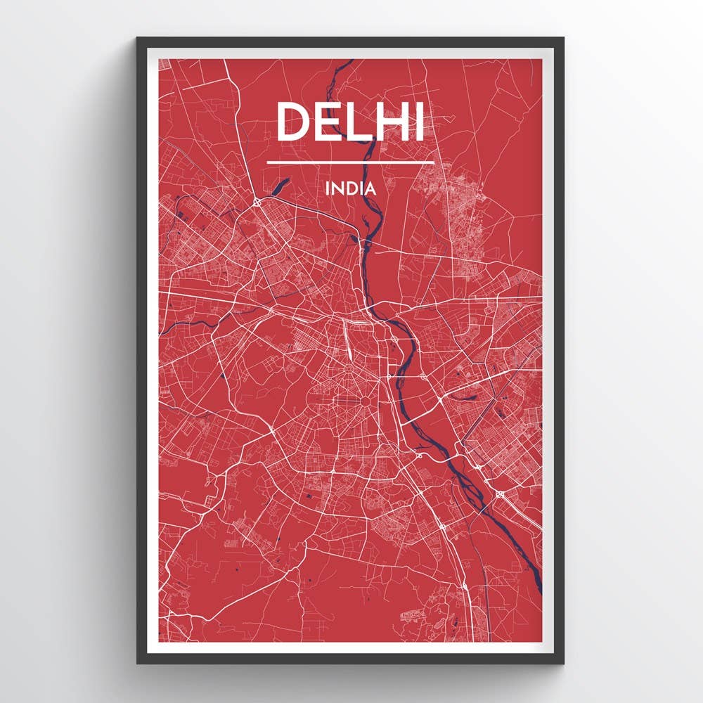 Point Two Design Group - Wholesale Art Print - Delhi City Map0