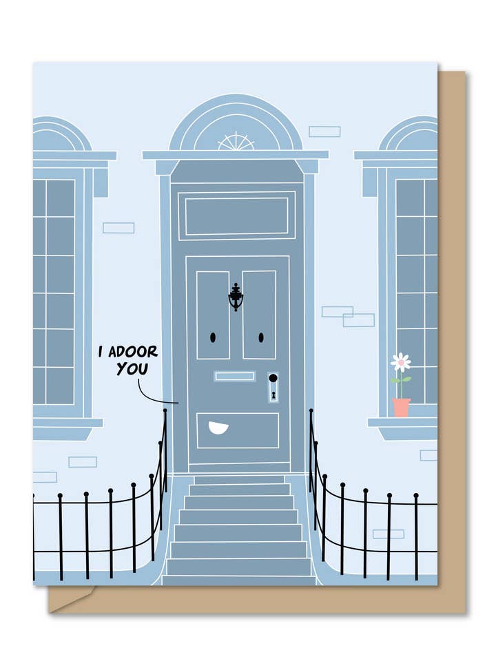 A2/4.25" x 5.5" | Love Greeting Card | I Adoor You for wholesale by Maginating