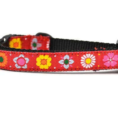 six point pet - Wholesale Pet Collar - Cat - Daisy Chain-Red4