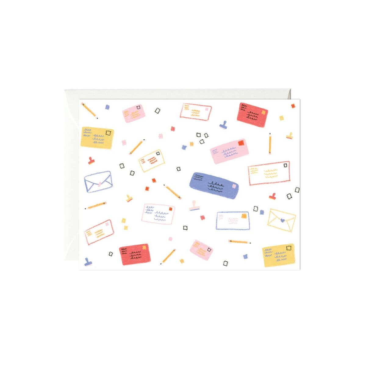 Paula & Waffle - Wholesale Everyday Greeting Card - Mail Pattern Card0