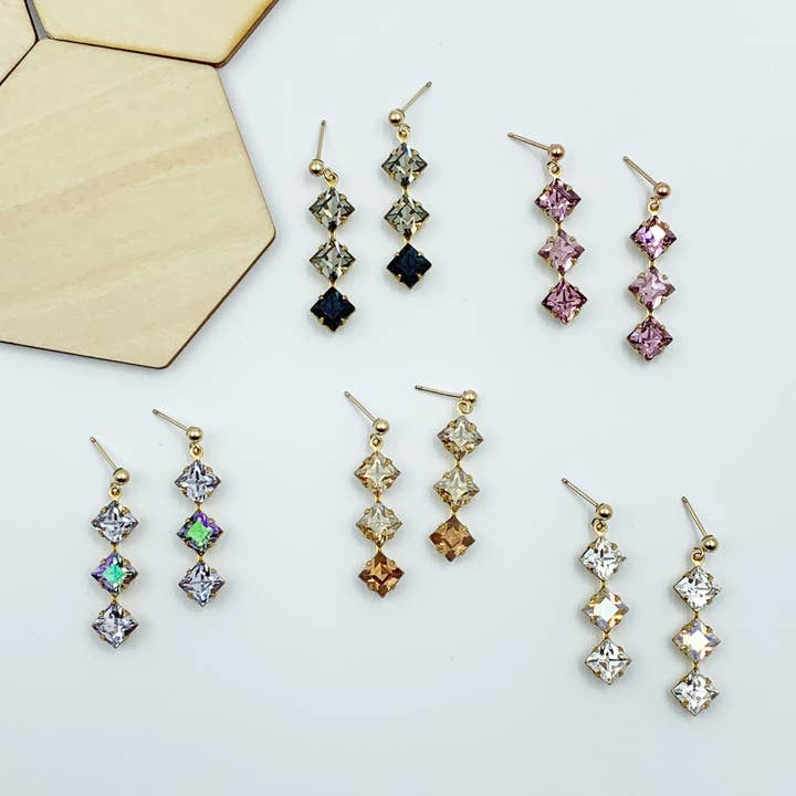 Acute Designs – wholesale Hängande örhängen – Swarovski Dingla Örhängen5