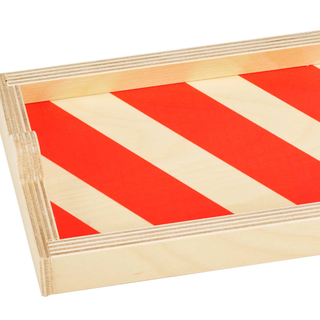 Wolfum Studio – wholesale Decorative tray – Red Stripe Mini Tray1