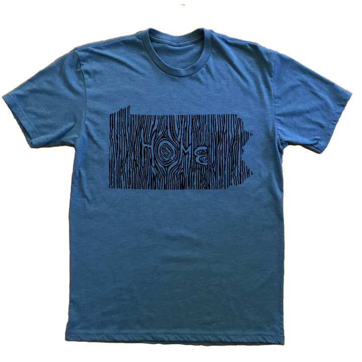 Maglietta unisex della Pennsylvania Ingrained State per la vendita all'ingrosso da parte di Ingrained Apparel