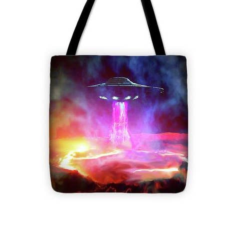 13" x 13" Fuel Stop Tote Bag for wholesale by Don White-Art Dreamer