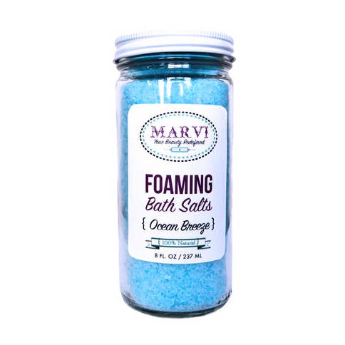 Ocean Breeze Foaming Bath Salts for wholesale by Marvi Beauty