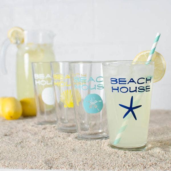 Vital Industries - Wholesale Drinking Glass/Cup - Beach House Pint Glasses