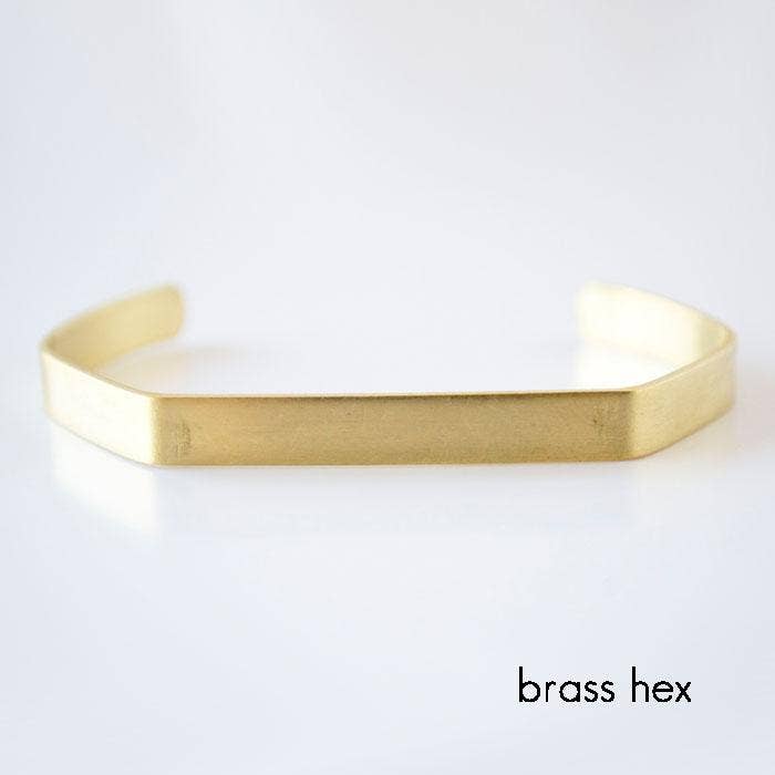 Grey Theory Mill - Wholesale Cuff Bracelet - Hand Stamped Brass Cuff – Custom Gift Jewelry2