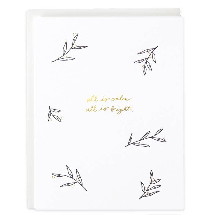 All Is Calm & Bright Grußkarte für den Großhandel von Ramona & Ruth