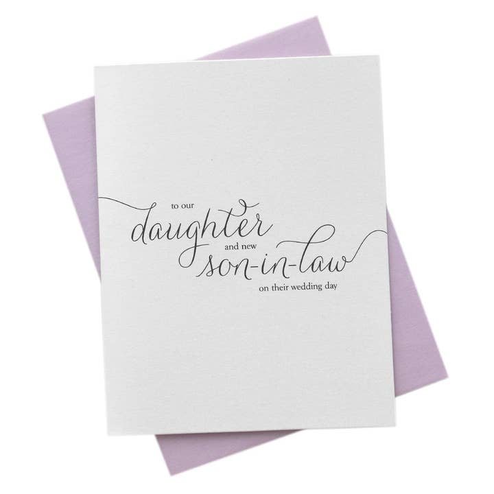 Carte de mariage To Our Daughter & New Gendre pour la vente par Marrygrams