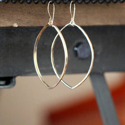 Saressa Designs - Wholesale Hoop Earrings - XL Marquis Hoops1