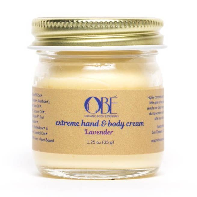 Crème extrême pour les mains et le corps 1,25 oz - Lavande pour la vente par ORGANIC BODY ESSENTIALS
