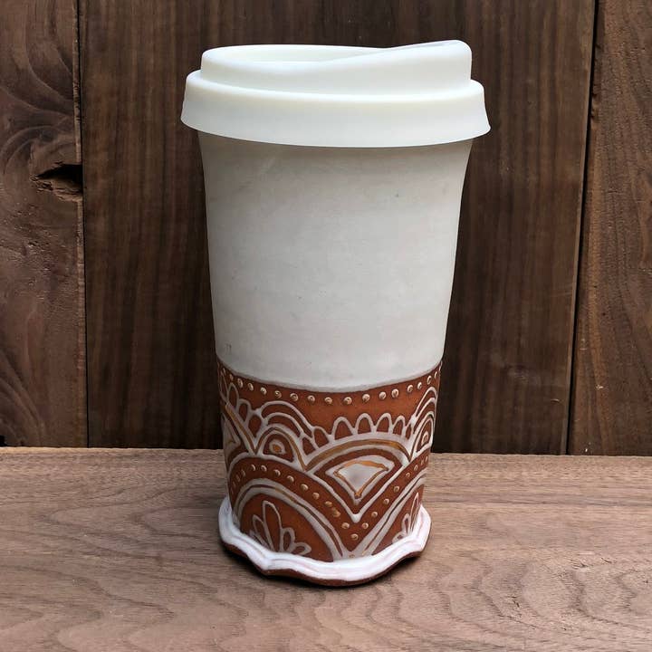 Travel Tumbler II for wholesale by Victoria Smith Ceramics