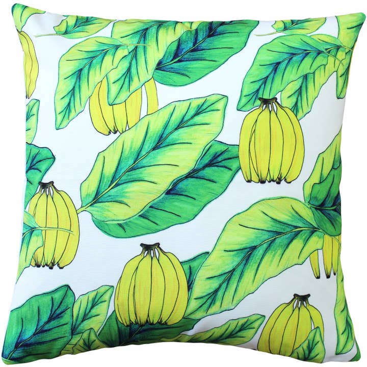 20" x 20" Karalina Banana Jungle Throw Pillow for wholesale by Pillow Decor
