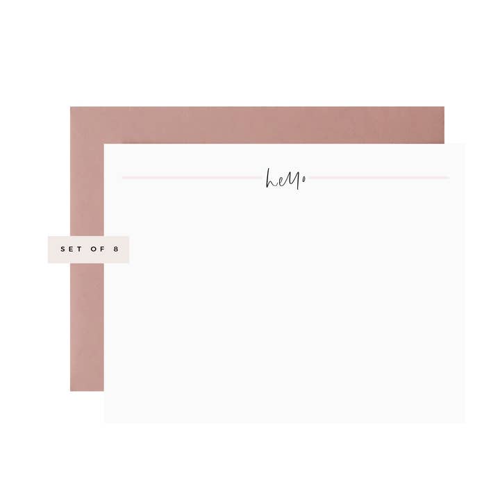 Hello Flat Card Set for wholesale by Euni + Co.