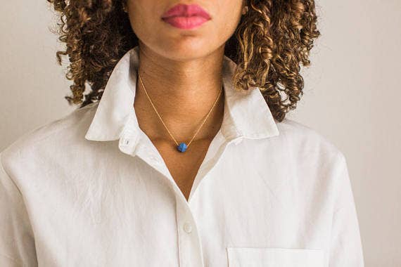 Jenna Vanden Brink Ceramics – wholesale Hänge-/berlockhalsband – Petite facetterade porslin halsband4