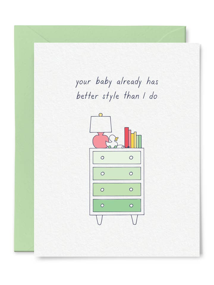 Your Stylish Baby Card for wholesale by Tiny Hooray