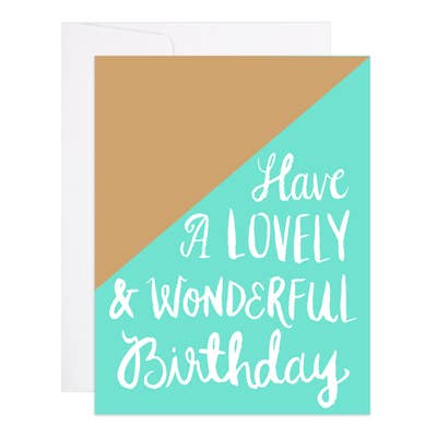9th Letter Press - Wholesale Birthday Card - Geometric Birthday - Birthday Card0