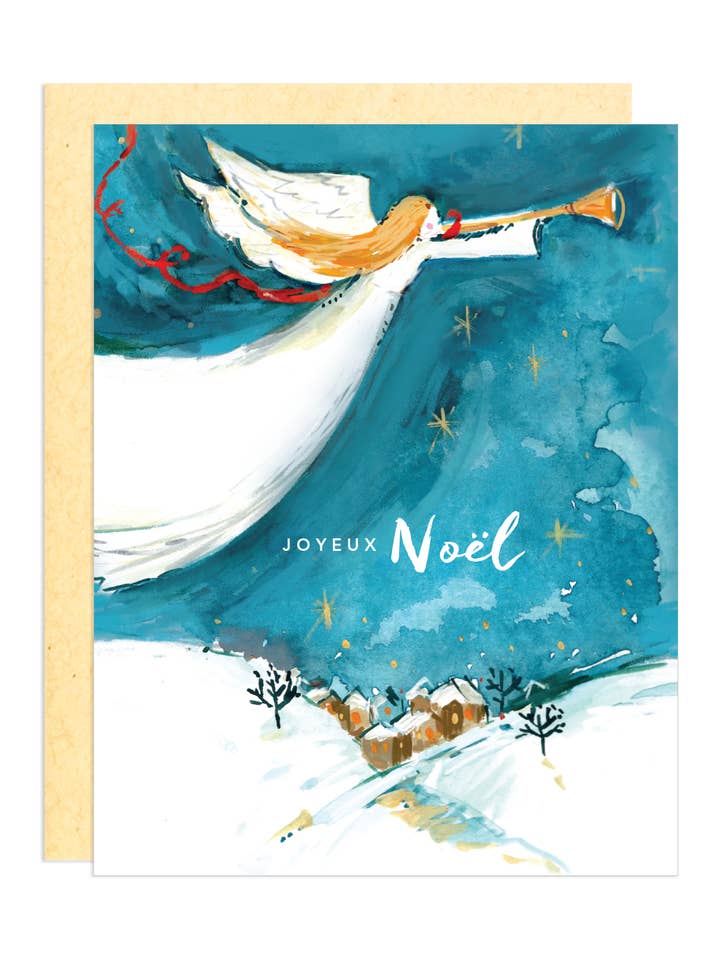 Joyeux Noel Greeting Card for wholesale by Darling Lemon